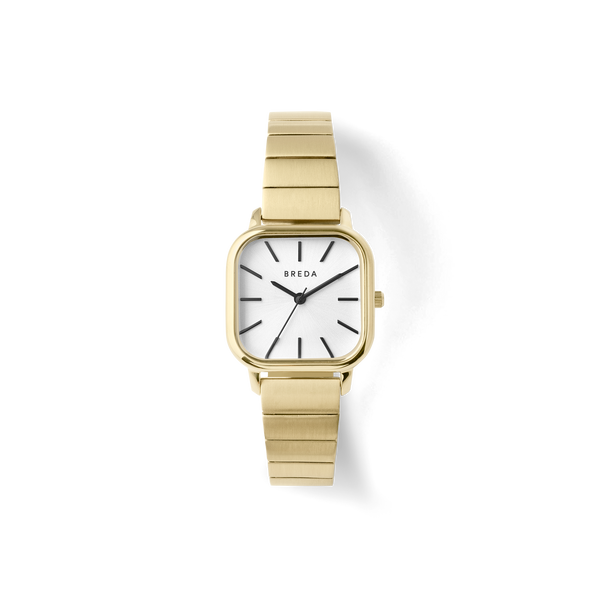 Esther | Square Metal Watch | Gold/Ivory | BREDA Watch