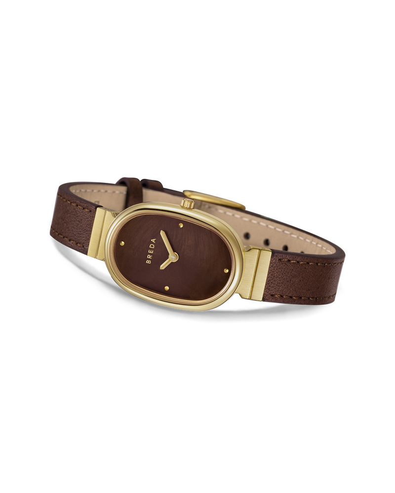 Jane (Leather) - Gold/Brown/Brown