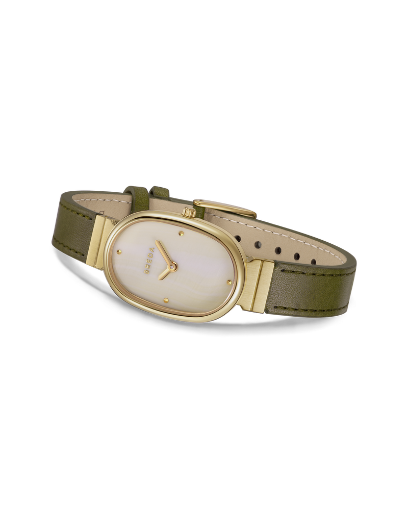 Jane (Leather) - Gold/Champagne/Olive