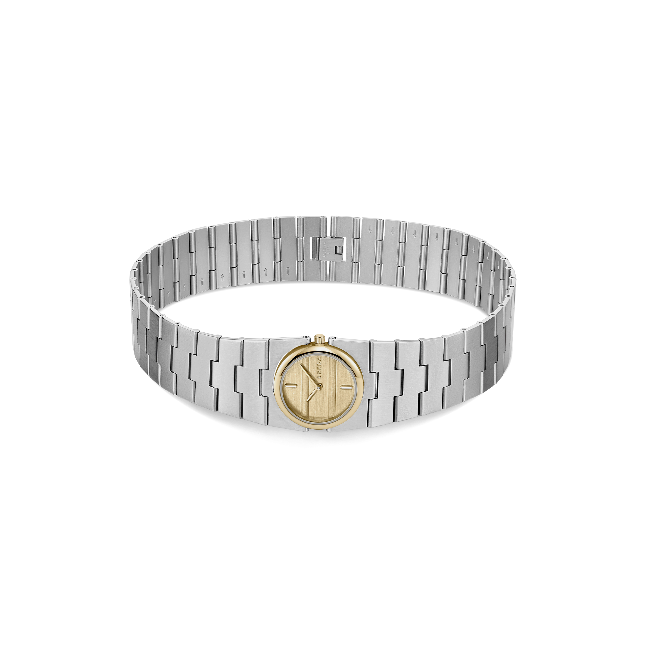 Sync Time Choker in Gold and Silver