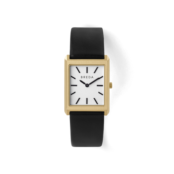 Virgil | Rectangle Watch | Gold/Black | BREDA Watch